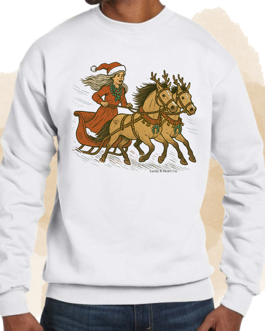 Sleigh Bells & Turquoise Crewneck