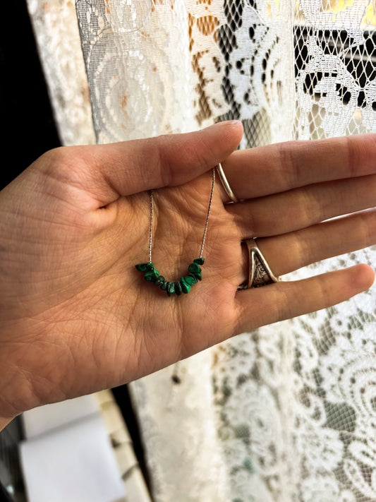 Turquoise Sterling Silver 14” Necklace