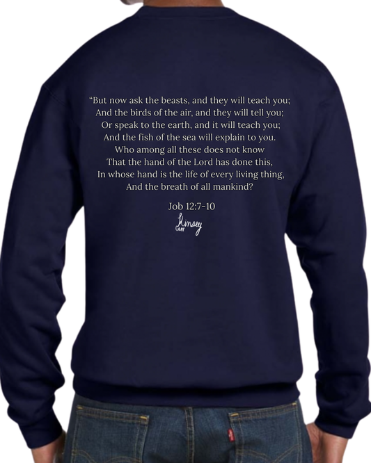 Job 12:7 Crewneck by Kinsey Carr
