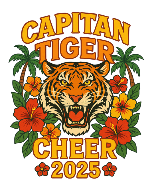 CAPITAN TIGER CHEER - Hawaiian Minis Tee