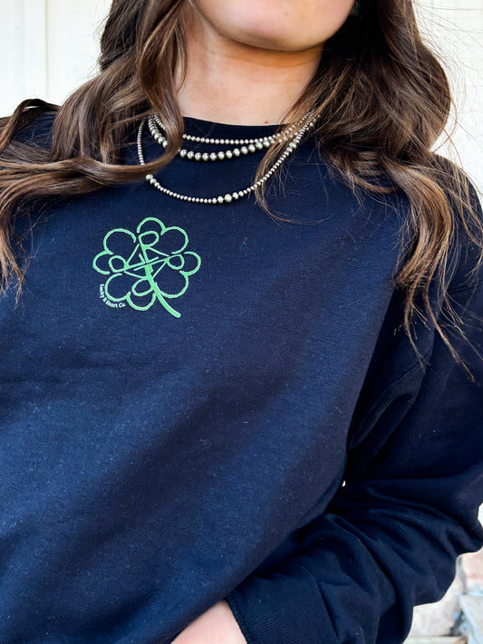 Four-Heart Clover Crewneck