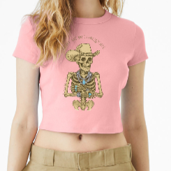 Bury Me in Turquoise Crop Tee