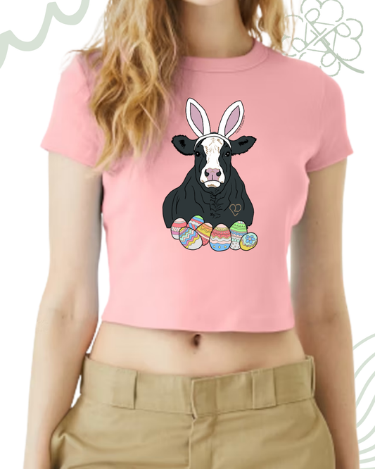 Bunny Baldy Crop Baby Tee
