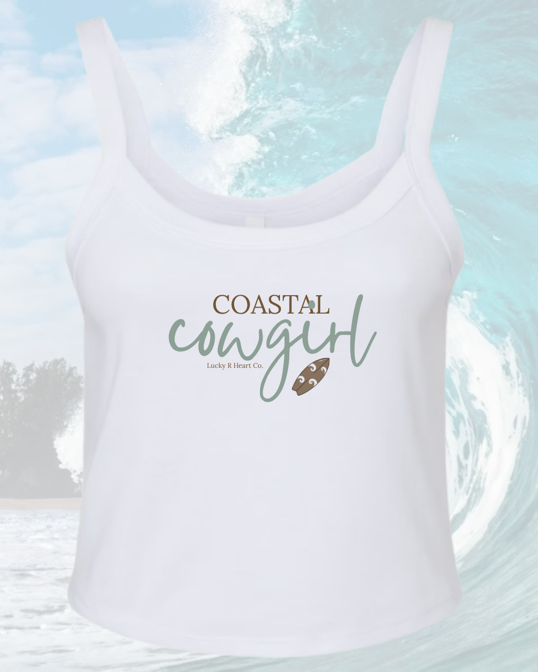 Coastal Cowgirl White Cami
