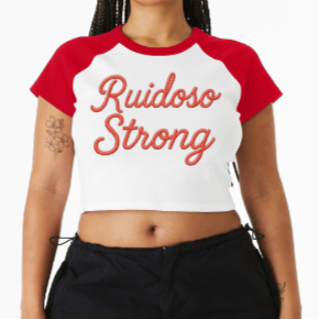 Sierra Blanca Meadow - Crop Raglan Tee