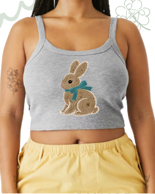 Tooled Bunny Fitted Tank
