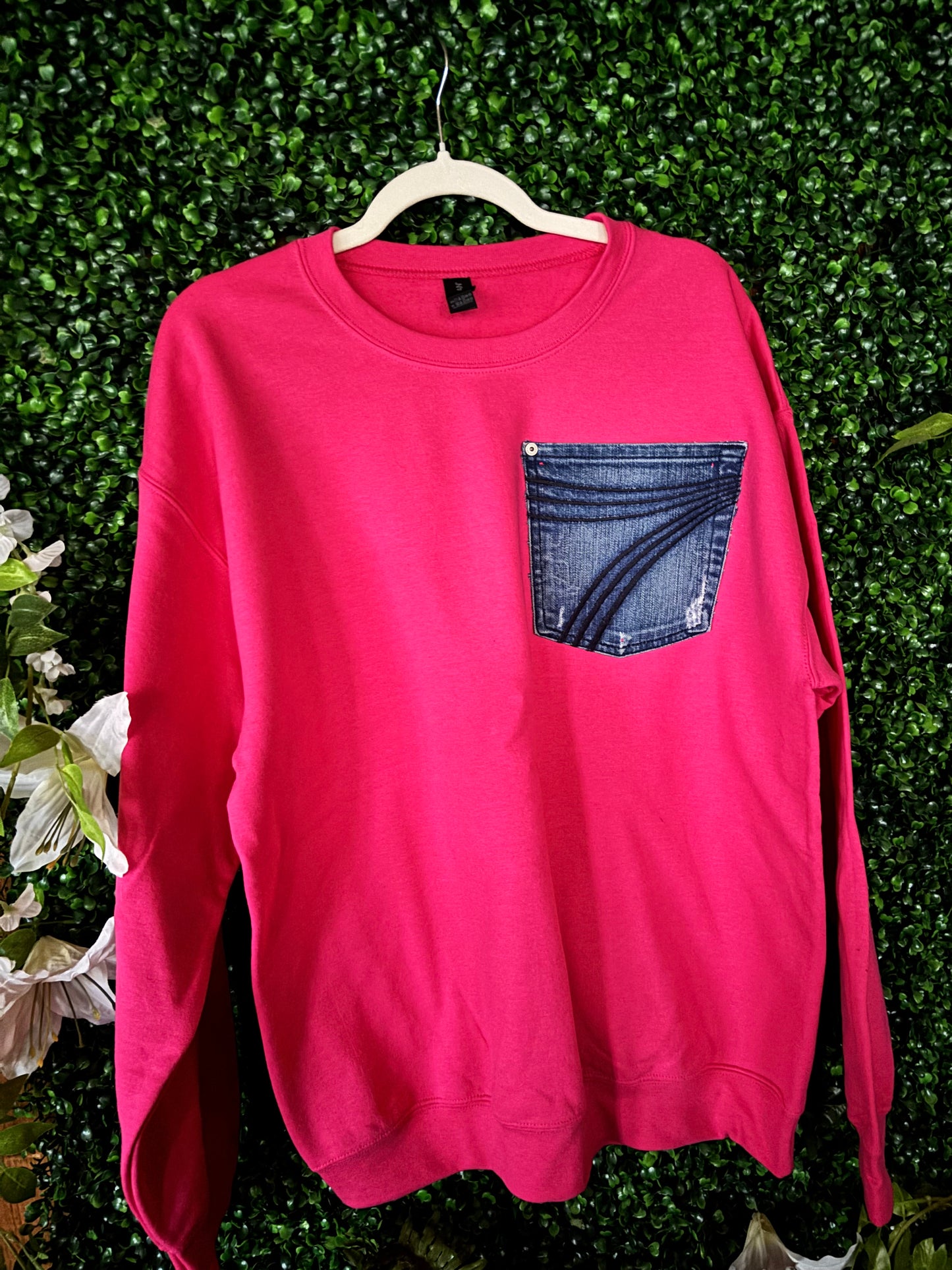 DENIM POCKET CREW