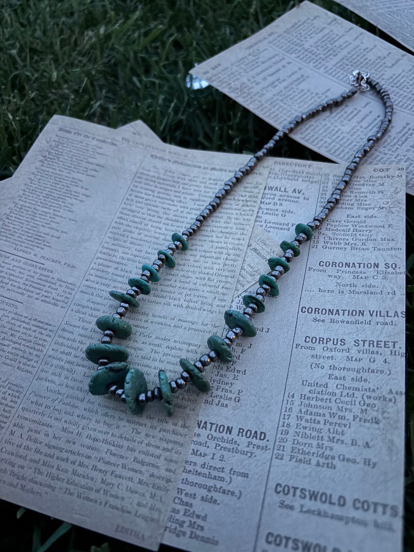 Turquoise Mountain Necklace 20”