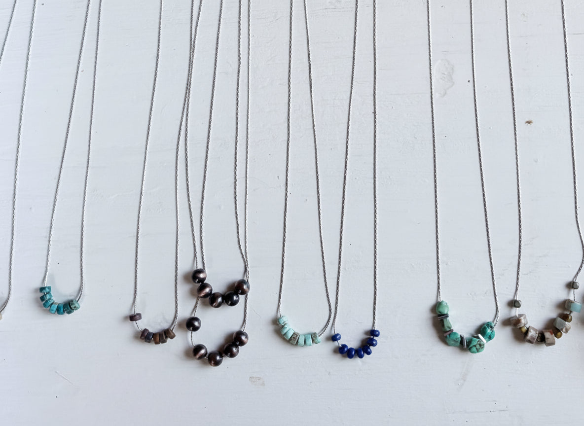 Sterling Silver Strand 14” Necklace