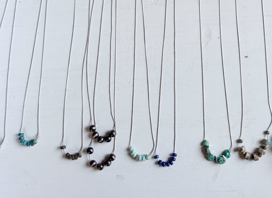 Sterling Silver Strand 14” Necklace