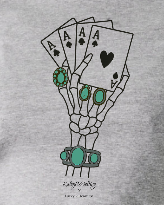 Bury Me in Turquoise Baby Tee by Kaley Wolting