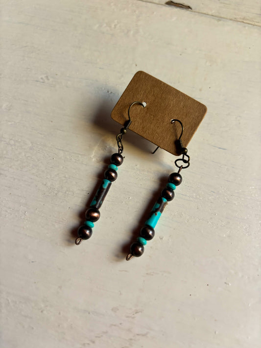 Copper Turquoise Lightweight Dangles
