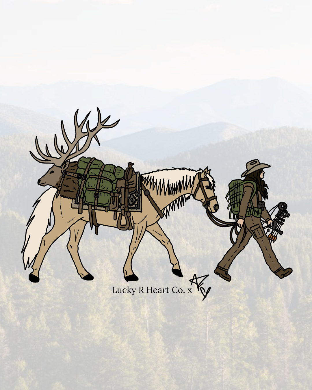 A Full Heart Packout - Elk Bow Design