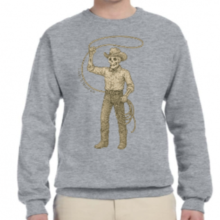 Skeleton Cowboy Crewneck - Unisex