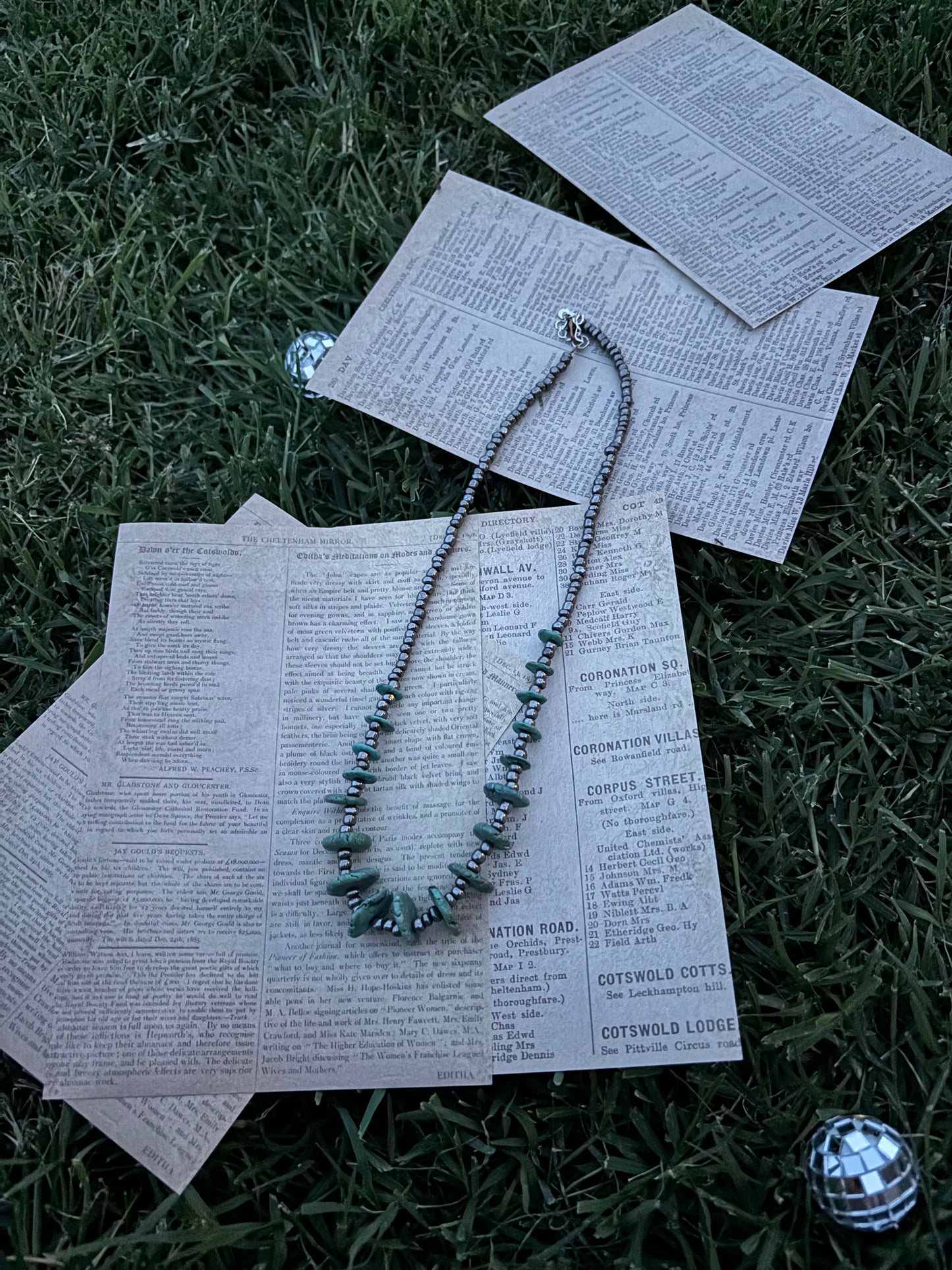 Turquoise Mountain Necklace 20”
