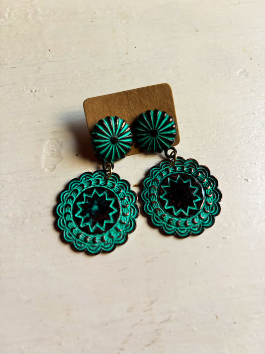 Copper Petina Dangles