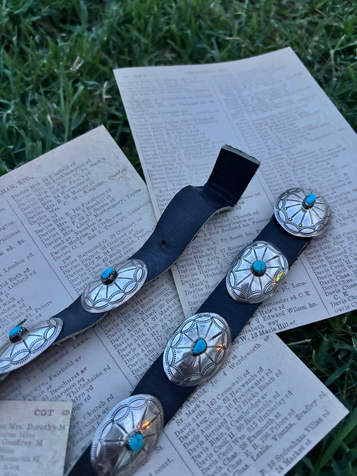 Hand Stamped Conch Hat Band