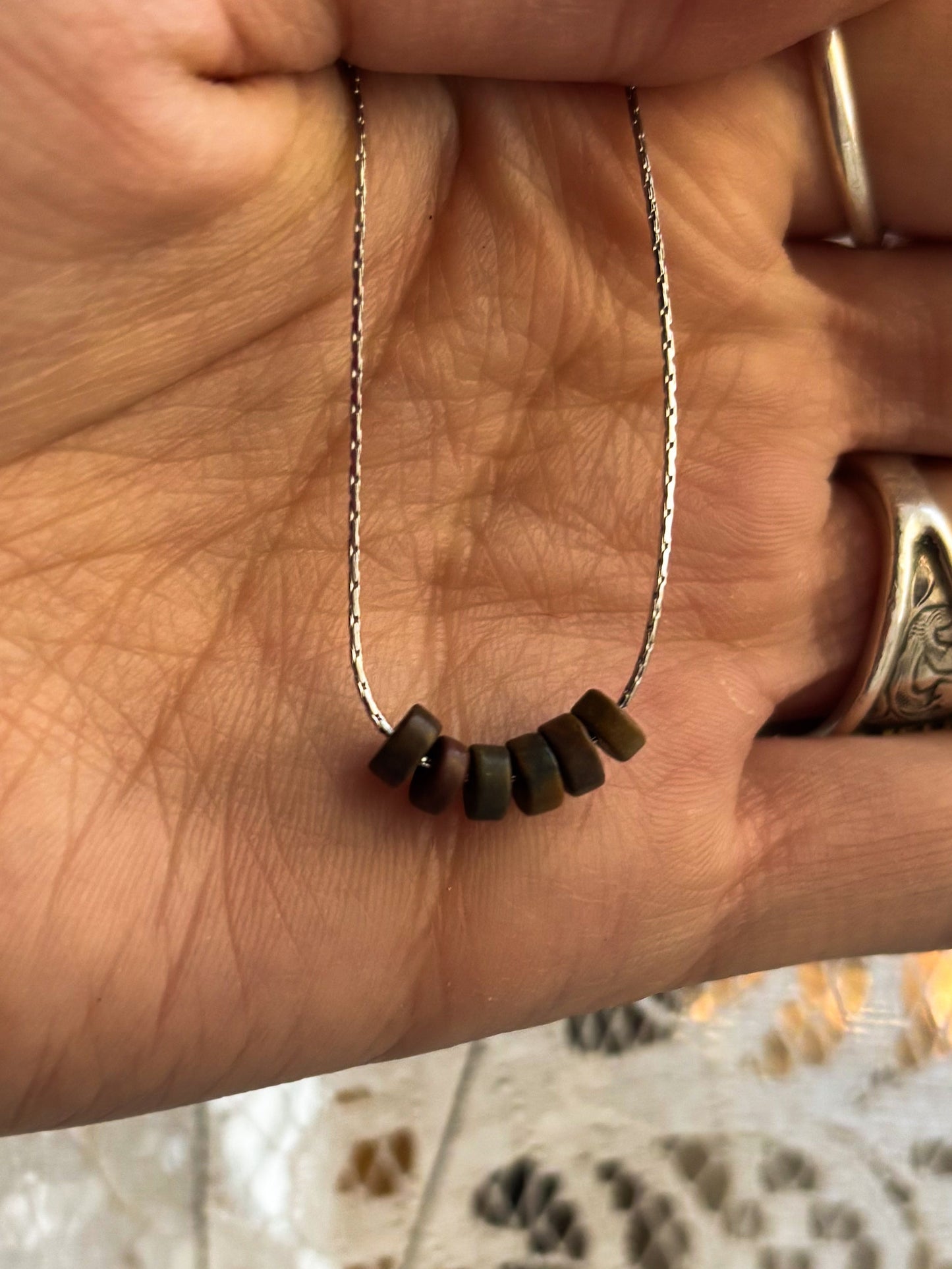 Sterling Silver Strand 14” Necklace