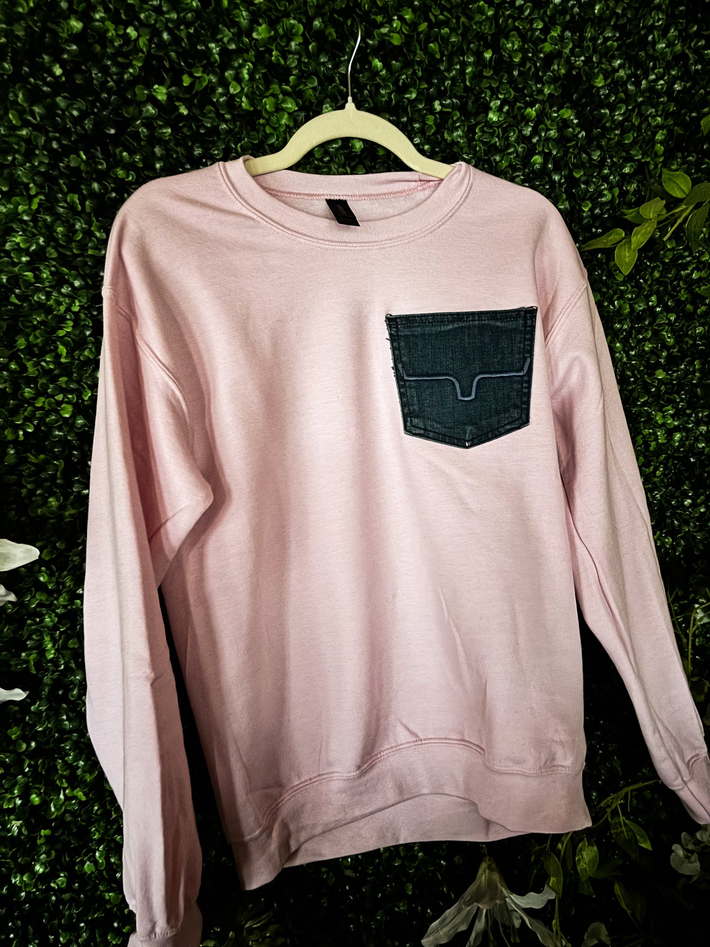 DENIM POCKET CREW