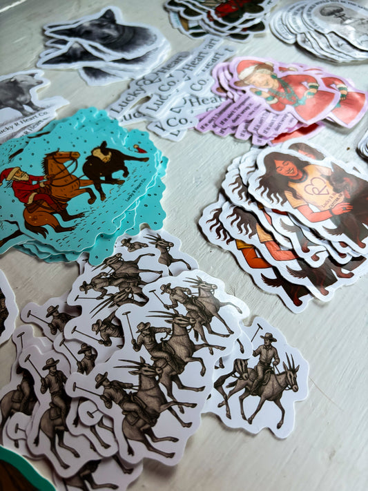 Christmas Cow Work Sticker