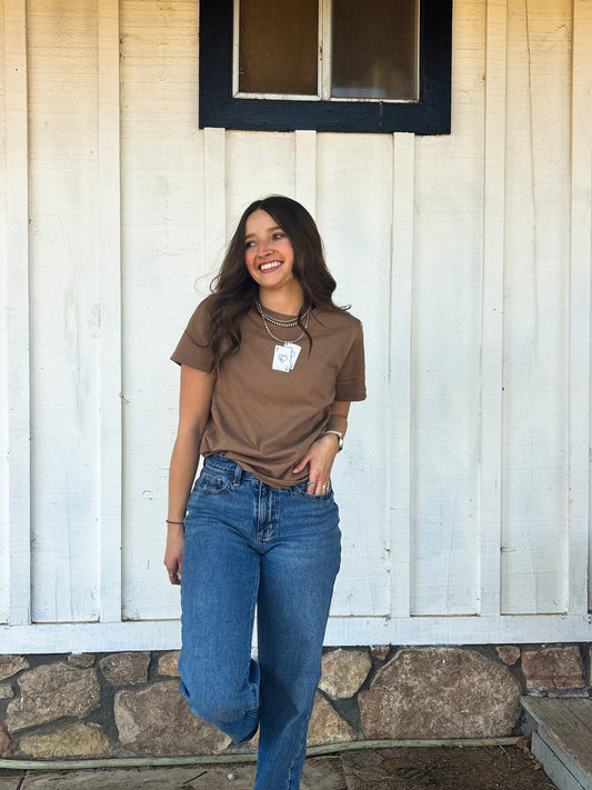 Lucky Hand Tee - Brown