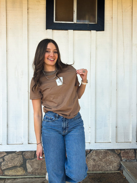 Lucky Hand Tee - Brown