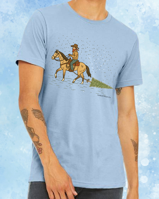 Cowboy Christmas Tree Tee