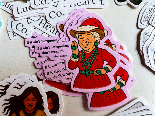 No Turquoise, No Thanks Sticker