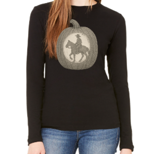 Cowboy Jack O' Lantern Long Sleeve - Unisex