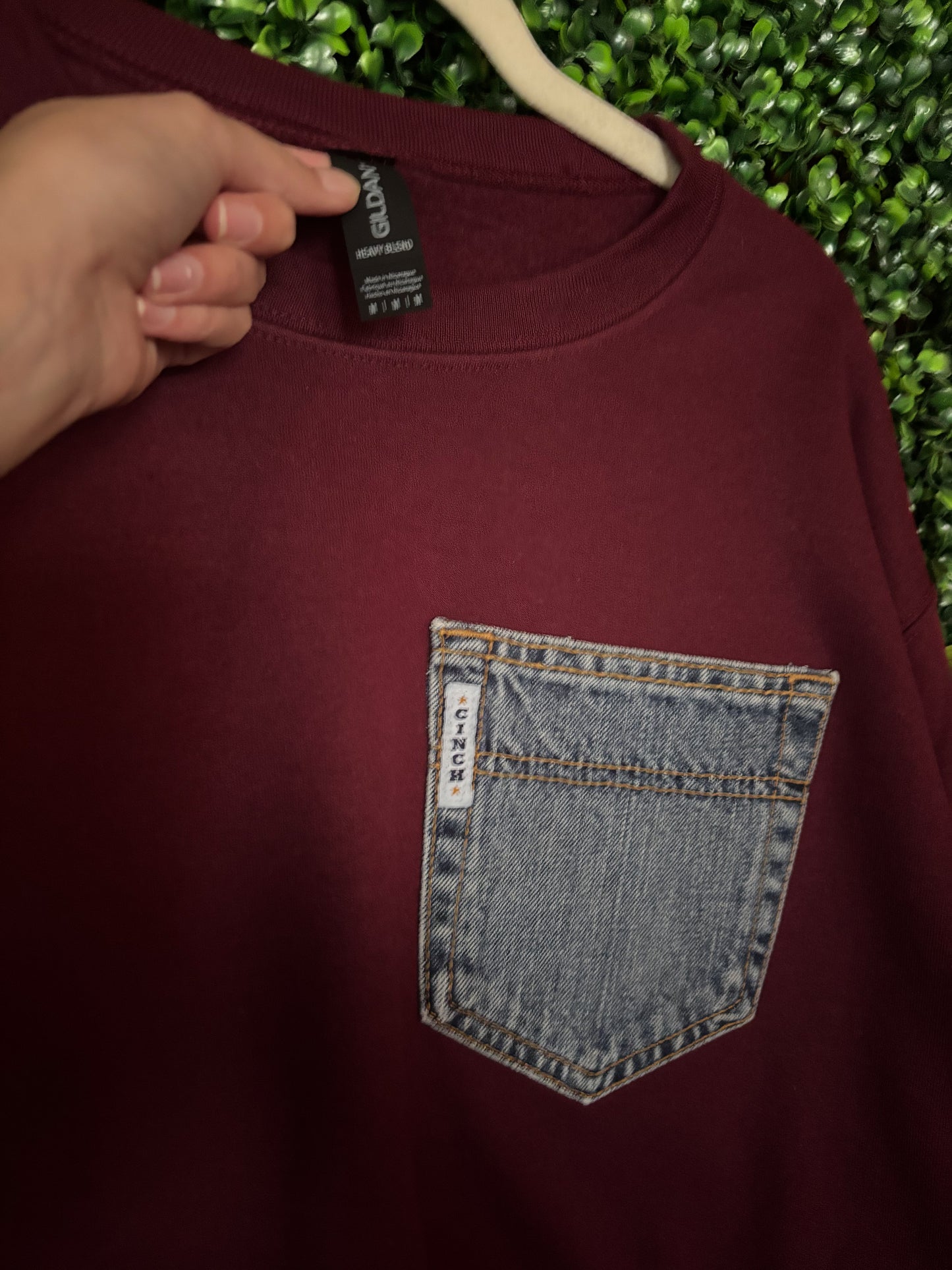 DENIM POCKET CREW