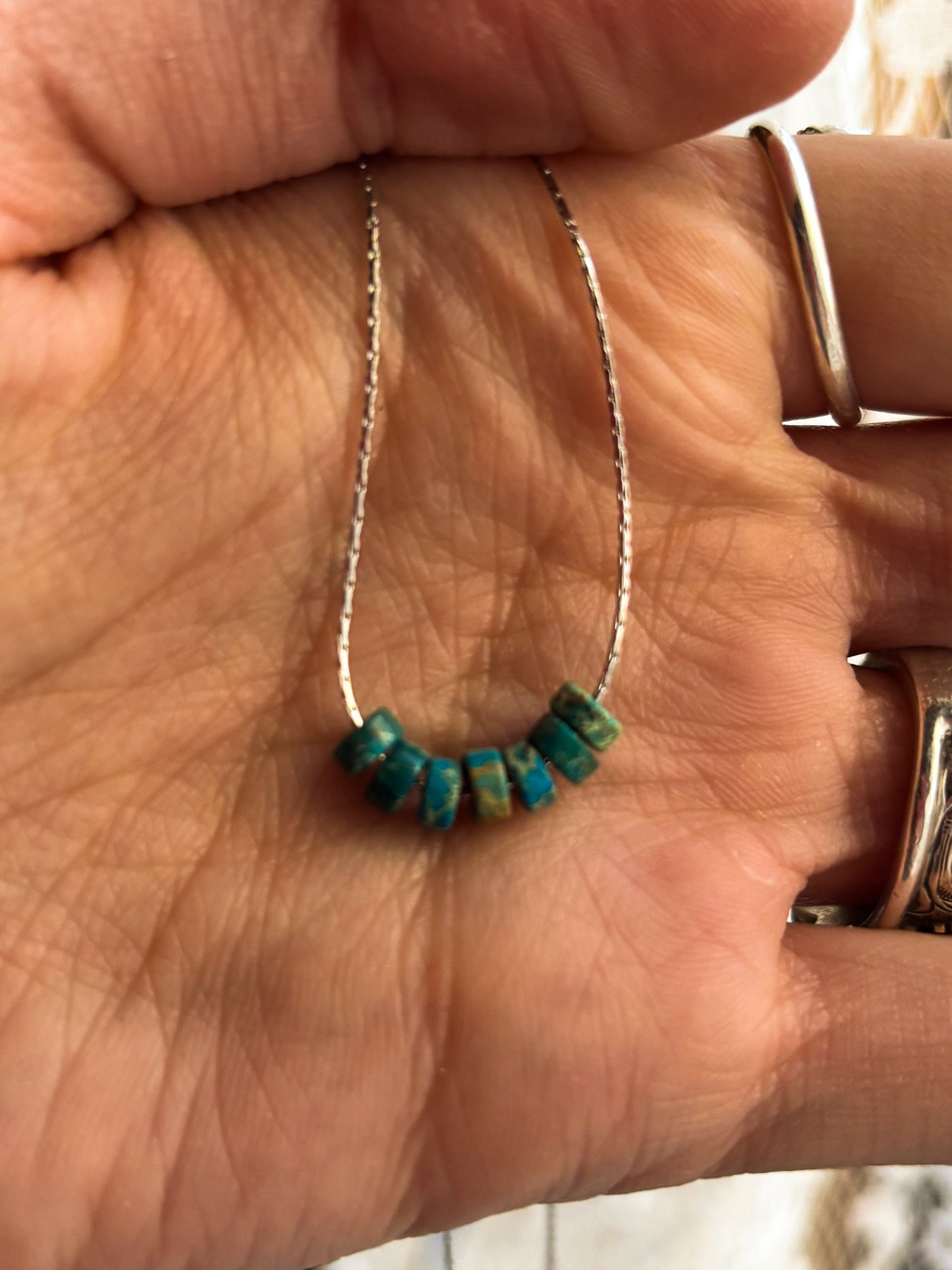 Sterling Silver Strand 14” Necklace