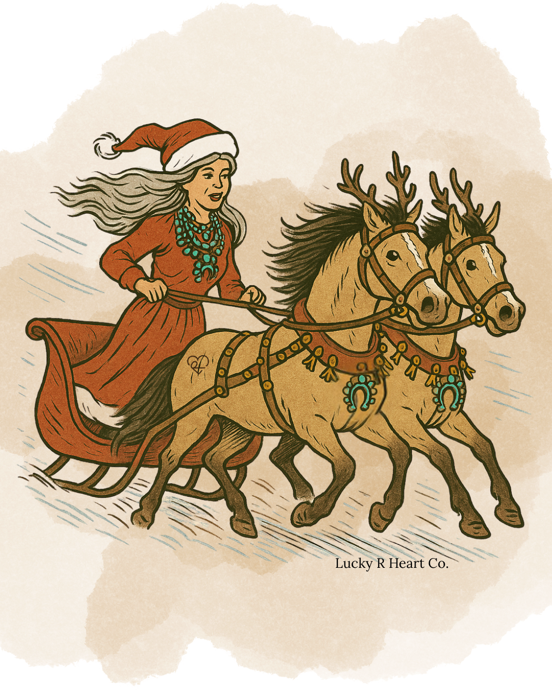 Sleigh Bells & Turquoise Tee