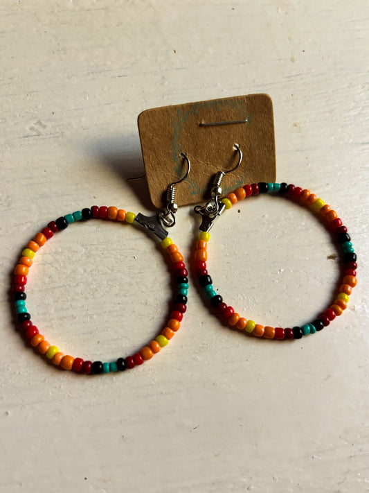 Sarape Beaded Dangles - Yellow