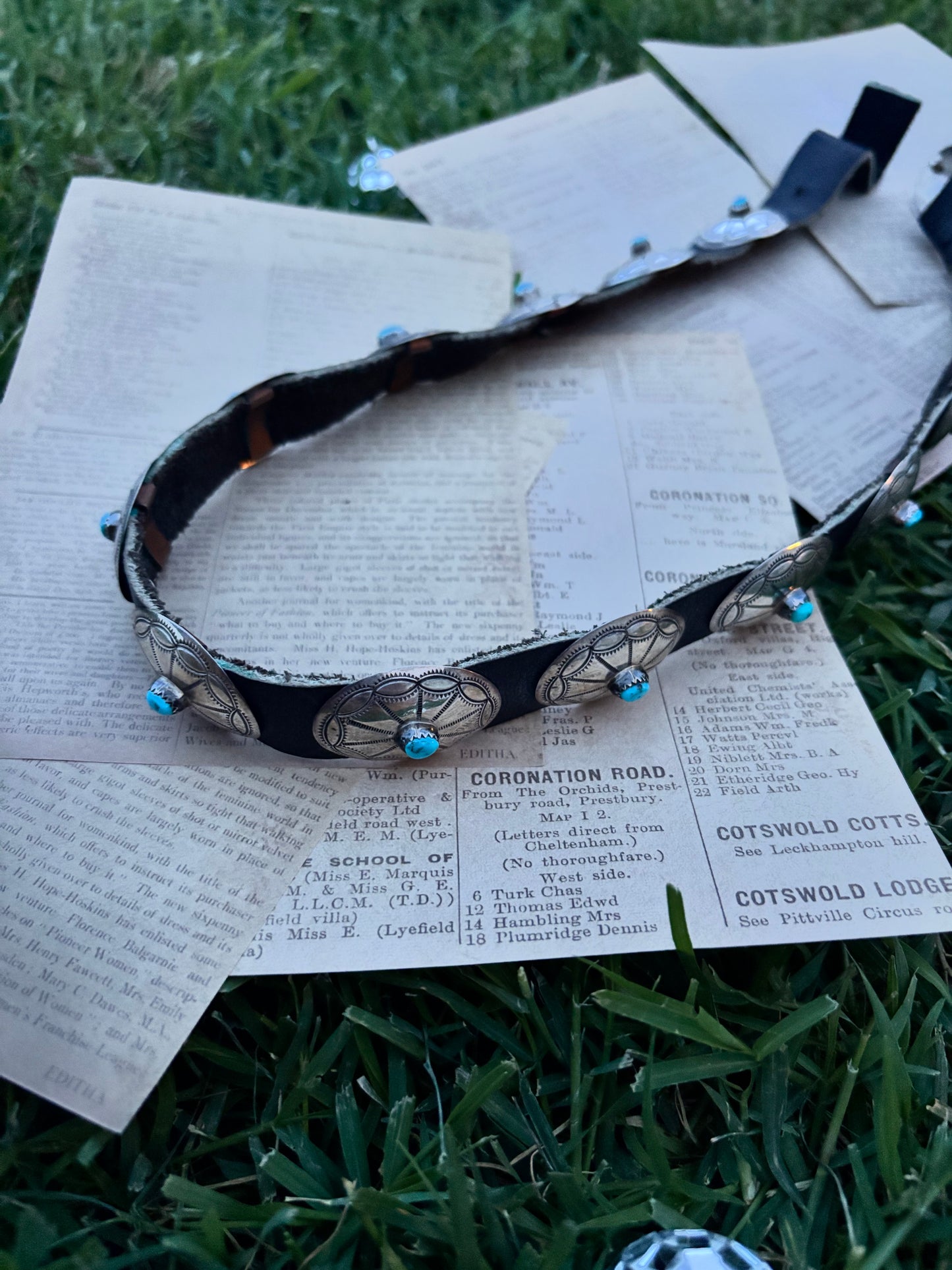 Hand Stamped Conch Hat Band