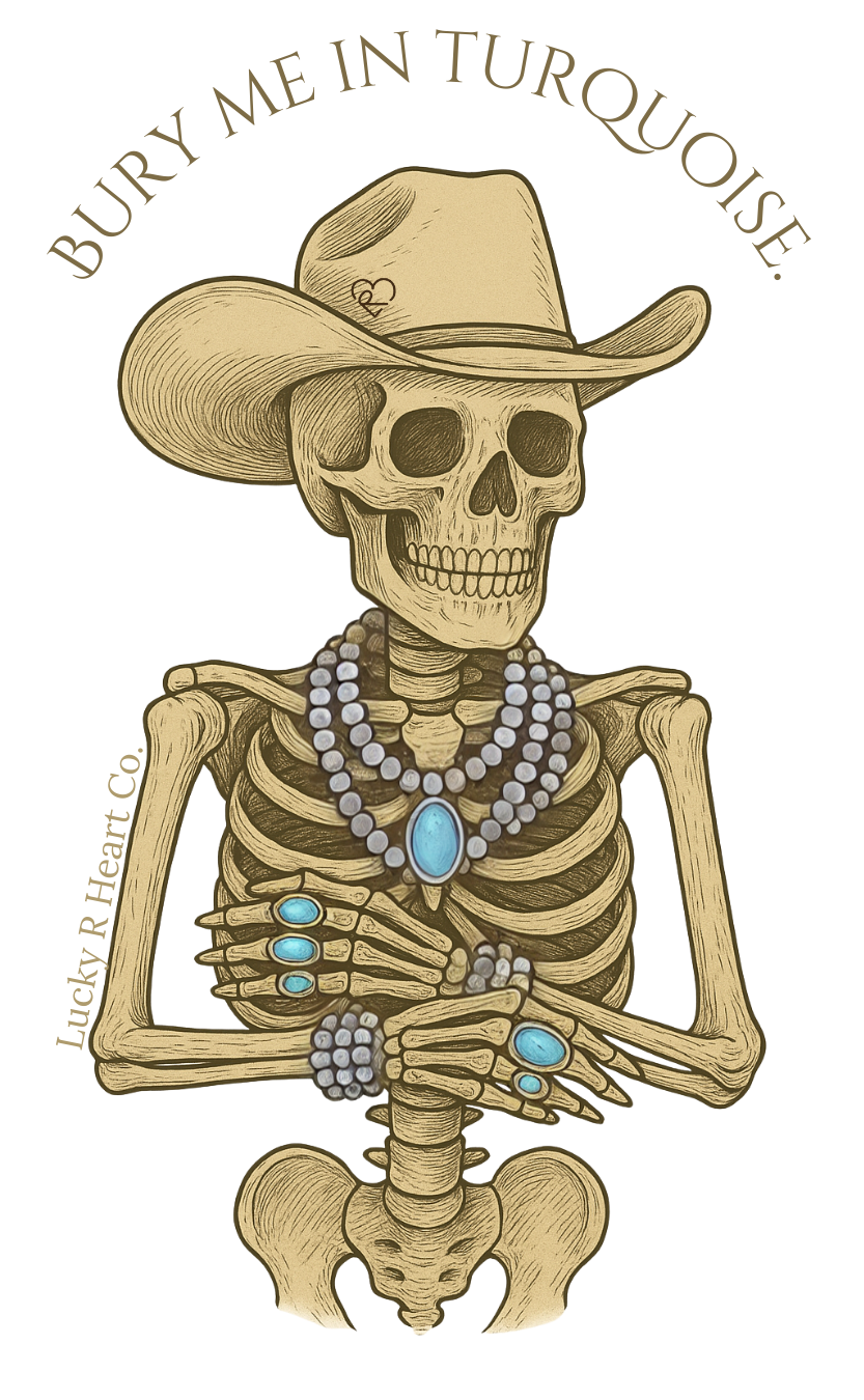 Bury Me in Turquoise Crop Tee