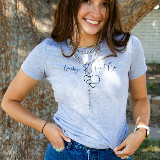 Girl's Best Friend Tee - Heather Grey