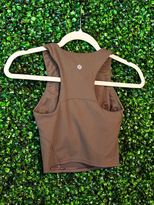 Pre-Loved Lululemon High Neck Tank - Green (Size 2)