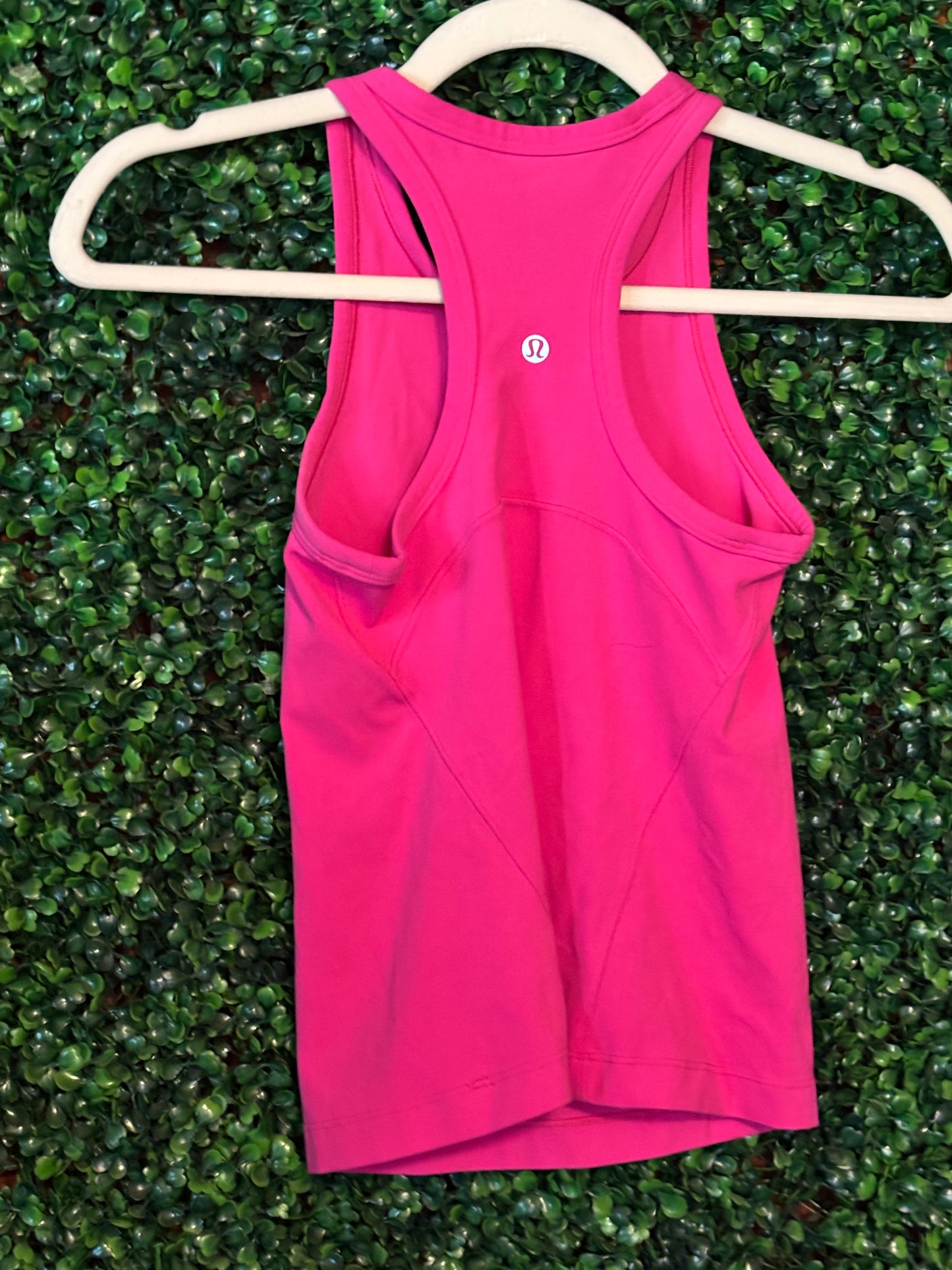 Pre-Loved Lululemon Full Length Racerback Tank - Pink (Size 2)