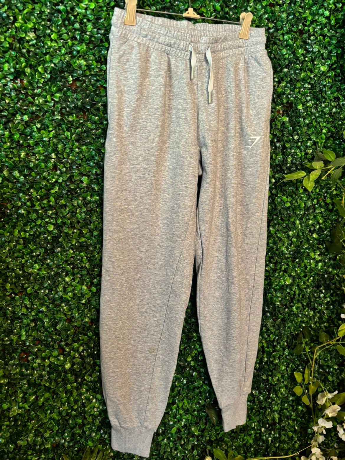 Pre-Loved Gymshark Joggers - Heather Grey (Size XS)