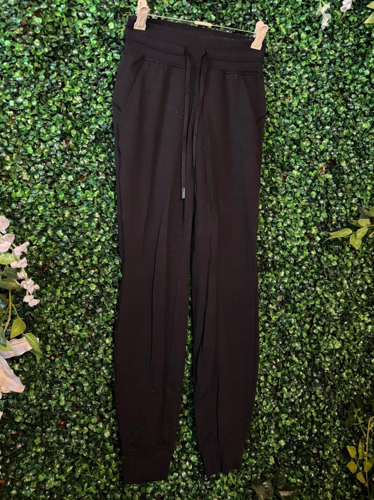 Pre-Loved Lululemon Drawstring Joggers - Black (Size 0)