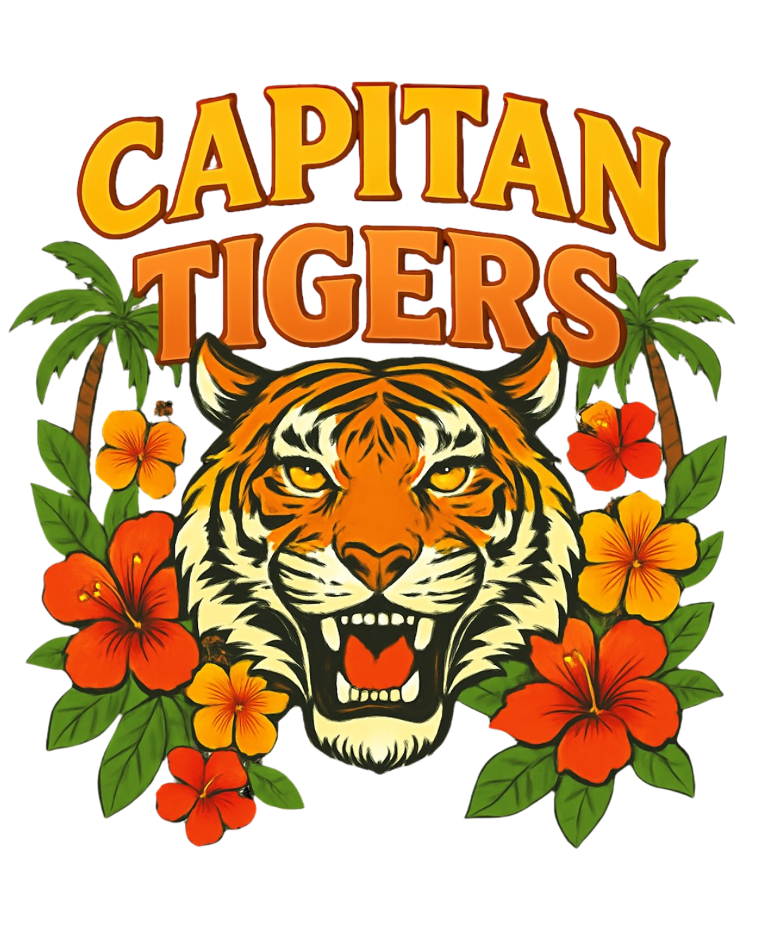 CAPITAN TIGER CHEER - Hawaiian Unisex Tee