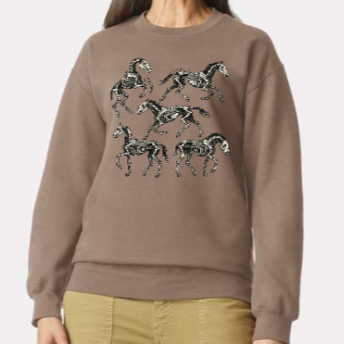 Skeleton Horse Crewneck - Unisex