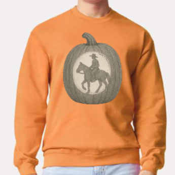 Cowboy Jack O' Lantern Crewneck - Unisex